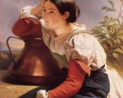 弗朗兹 夏维尔 温特哈特 : Young Italian Girl by the Well